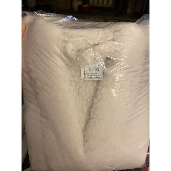 Pottery Barn Kids Solid Sherpa Robe 8-10 Large - Picture 2 of 7